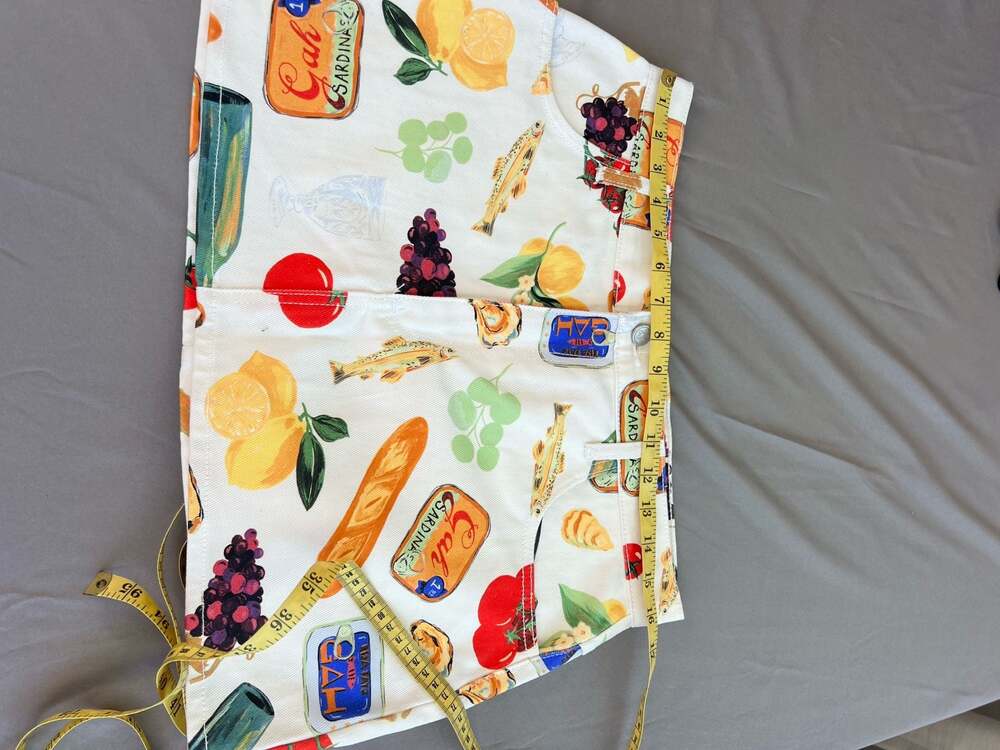 Lisa Says Gah Buon Appetito Food Print Mini Skirt - Picture 5 of 6